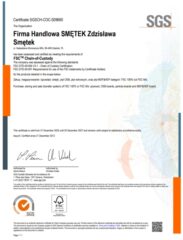 Certificate SGSCH-COC-009690